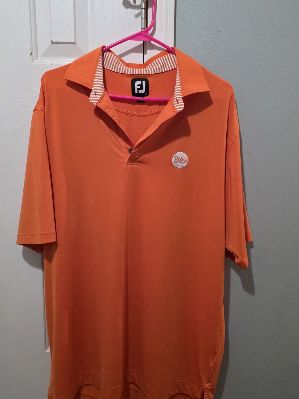 FootJoy Bright Orange Men's Performance Polo Shirt